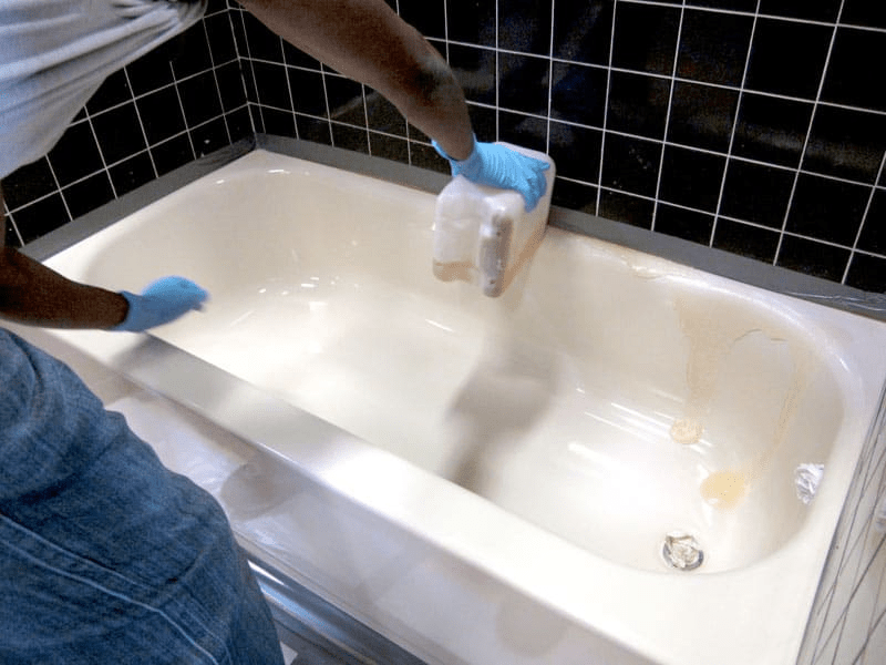bathroom tub paint