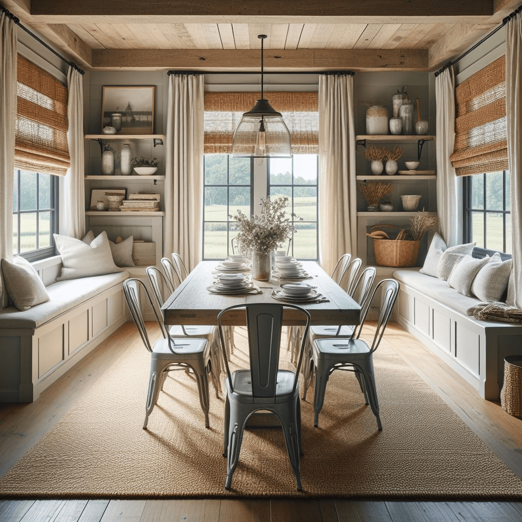 upholstered chairs for farmhouse table