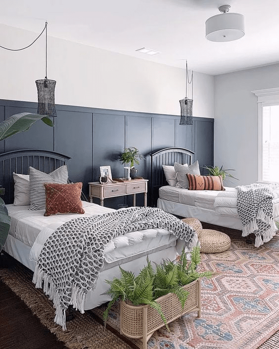 twin guest bedroom| guest room