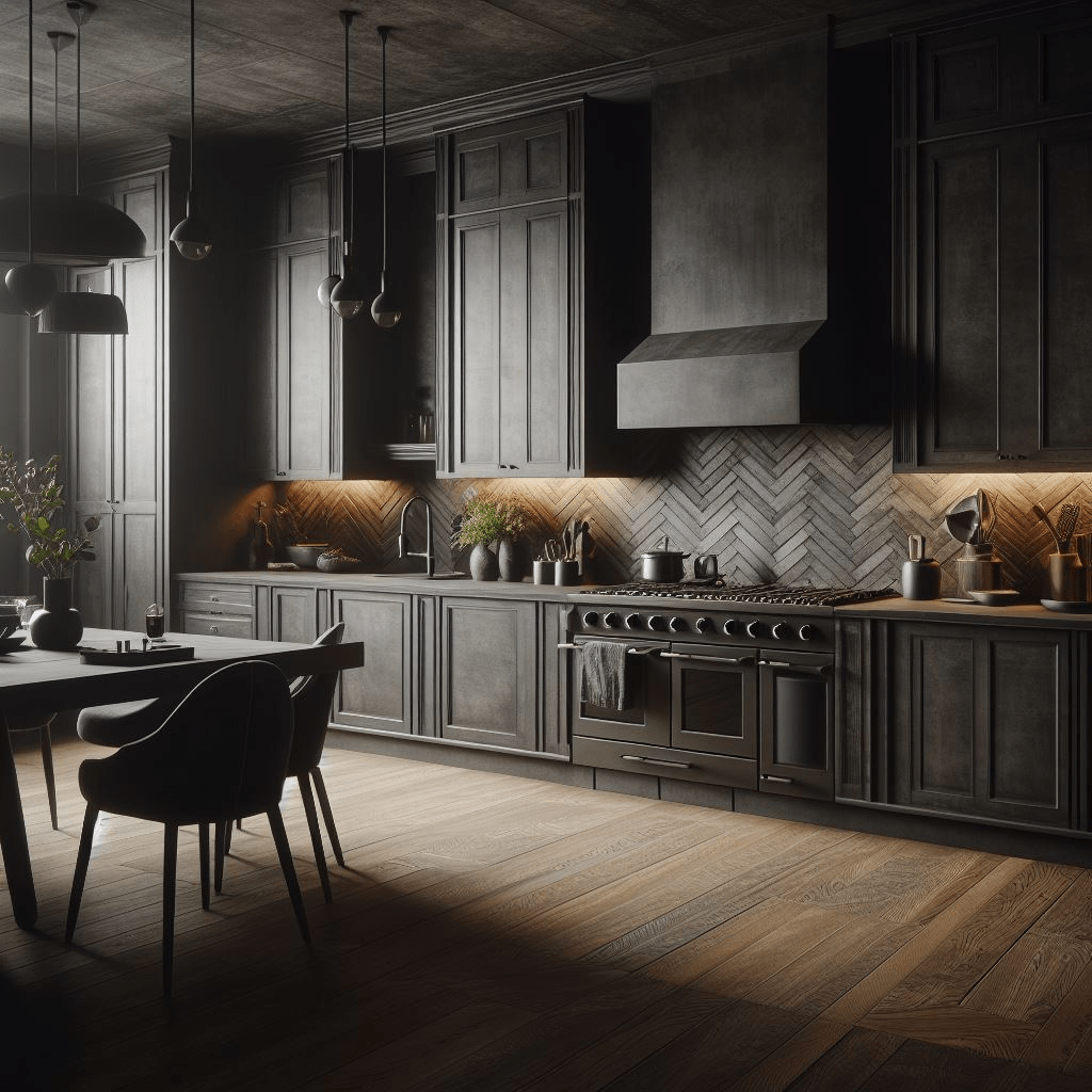 moody kitchen colors
