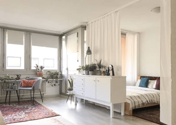 how to arrange small studio apartment