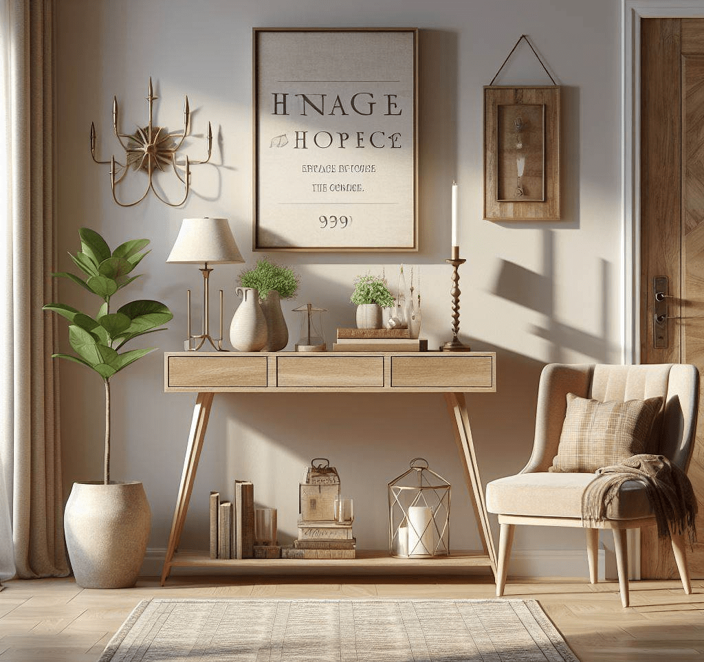 contemporary entryway table