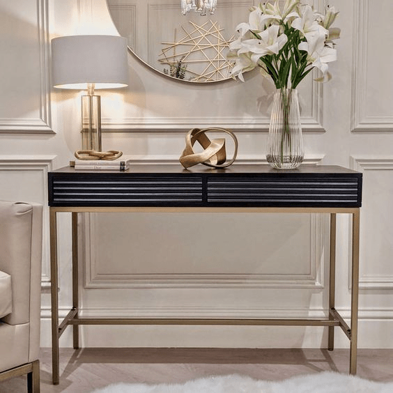 modern entryway table