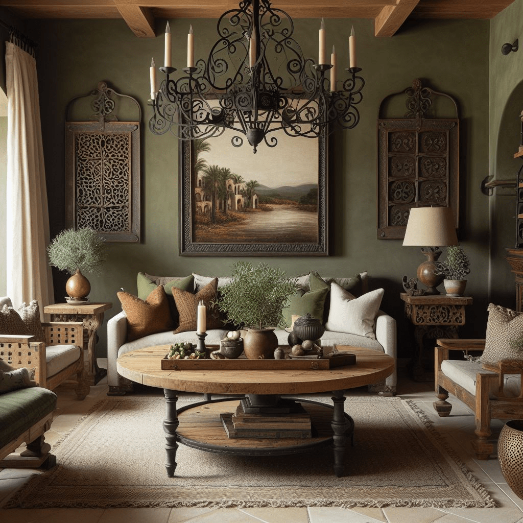 mediterranean living room style