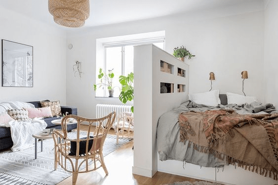 how to make a bedroom into a living room