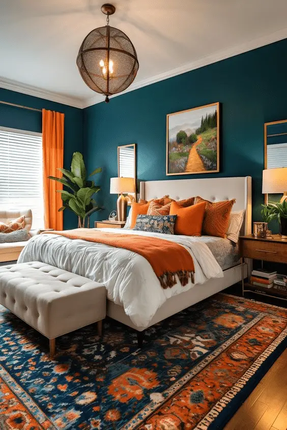 15 Amazing Aesthetic Bedroom Ideas for Your Dream Sanctuary! 9 Vibrant Boho Bedroom Haven| coquette room decor