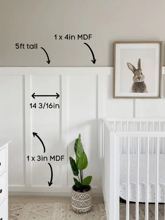 board and batten accent wall
