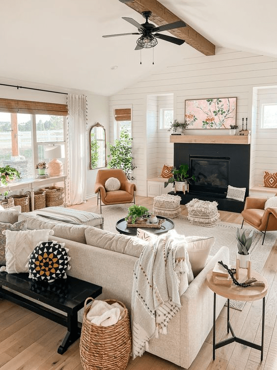 Boho Living Room| Family Room
