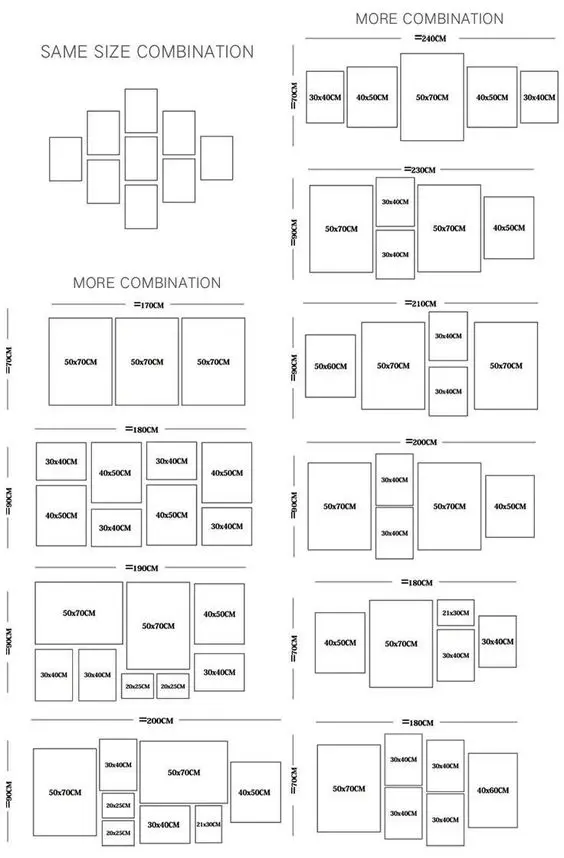 How To Lay Out A Gallery Wall: Step By step Guide 3 Gallery Wall Ideas & Layouts