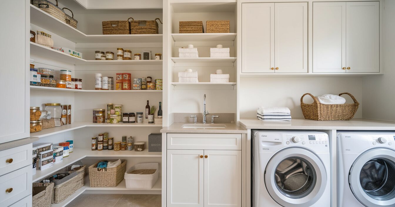 butler pantry laundry room combo