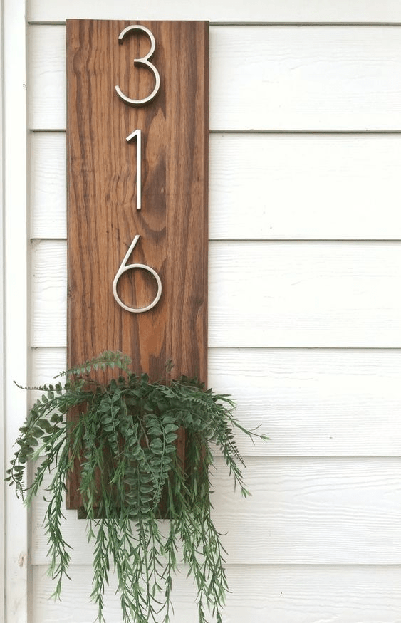 brass house numbers 4 inch