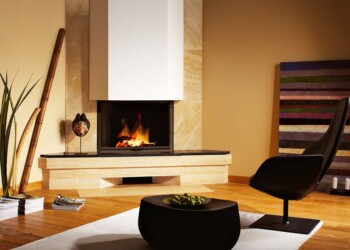 Corner Fireplace