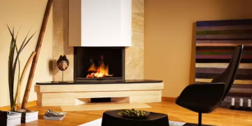 Corner Fireplace