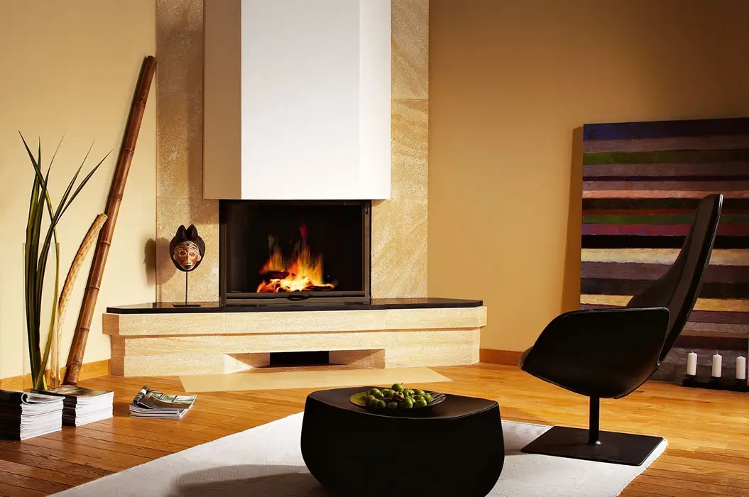 Corner Fireplace