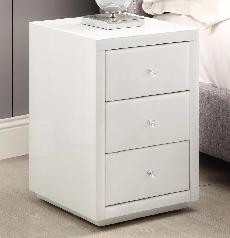 White Bedside Table| small side
