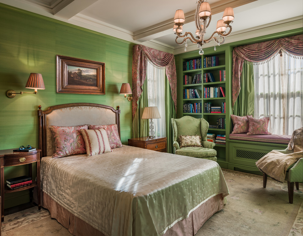 Victorian Green Room| victorian bedroom design
