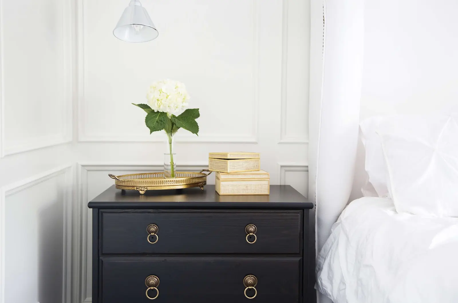 bedside table makeover ideas

