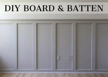 diy board and batten wall