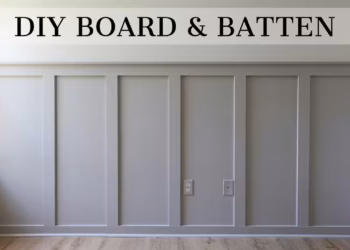 diy board and batten wall