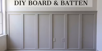 diy board and batten wall