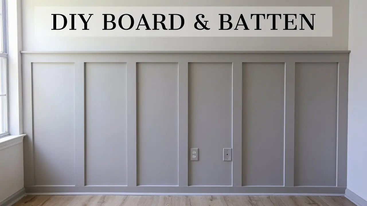 diy board and batten wall