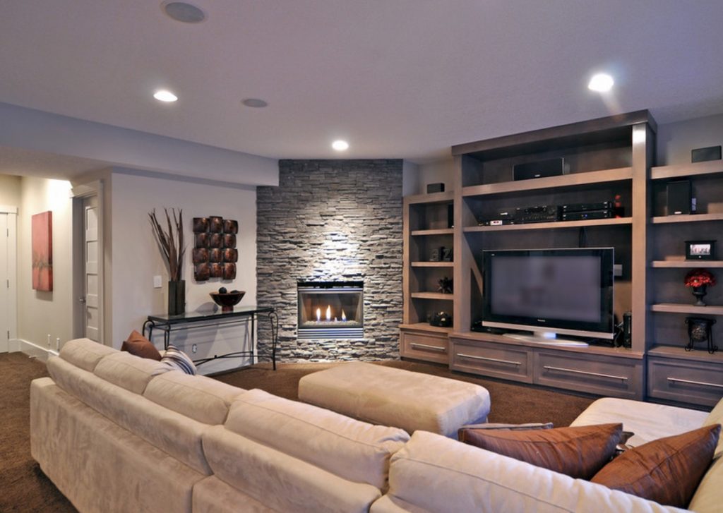 simple corner fireplace designs
