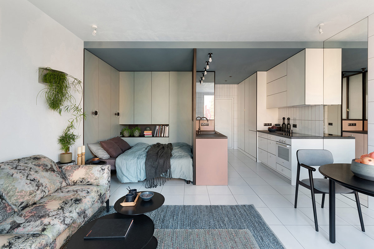 how to arrange a small studio apartment