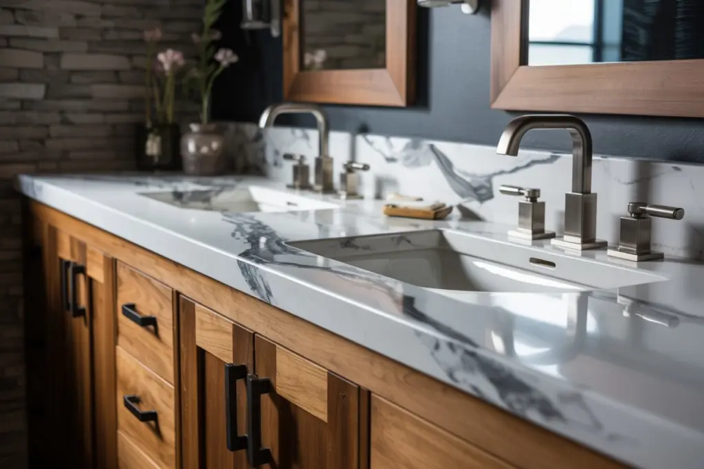 rustic spanish style bathroom