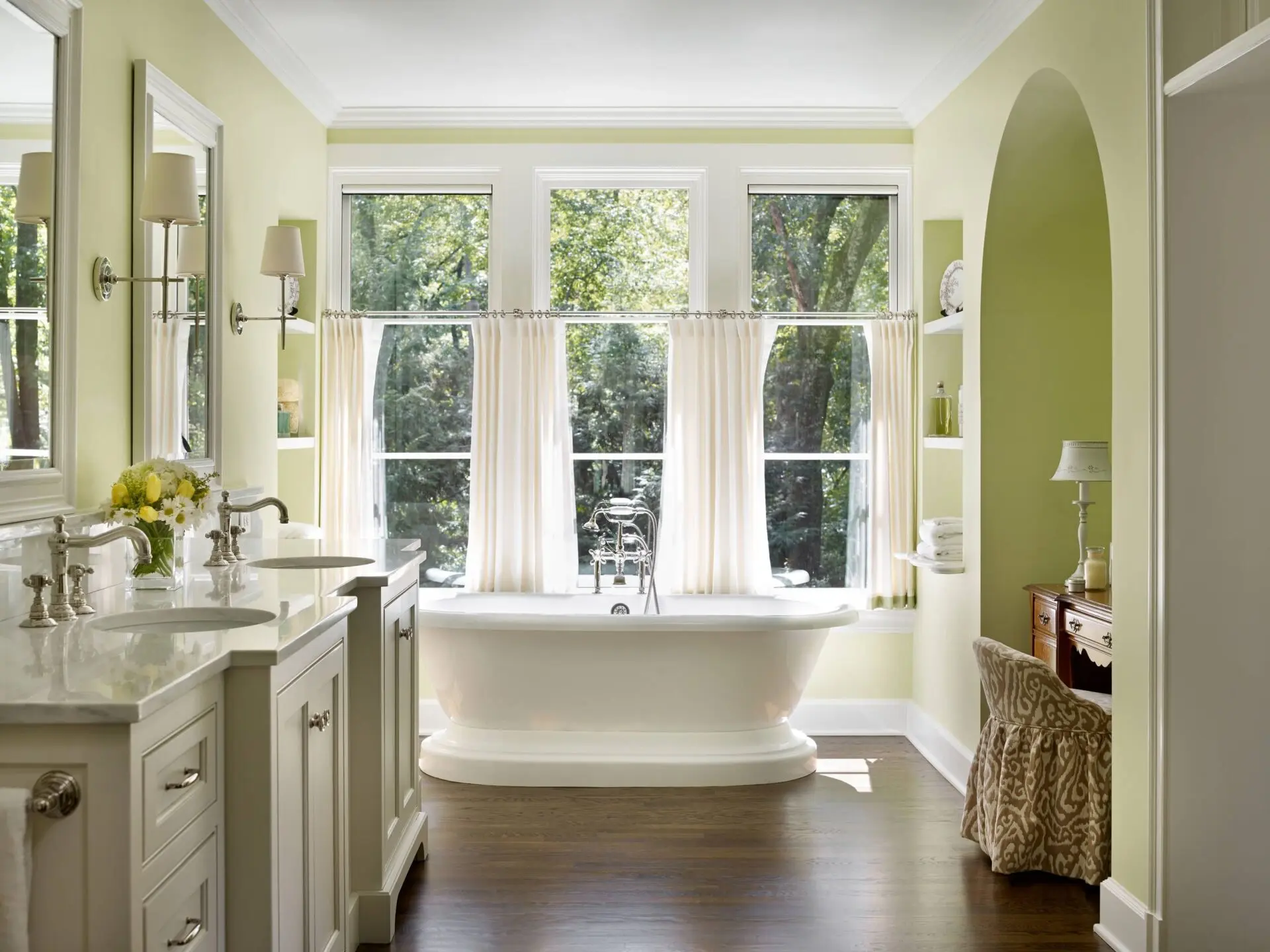 Amazing Bathroom Window Curtains Ideas You Will Love! 4 Voile curtains