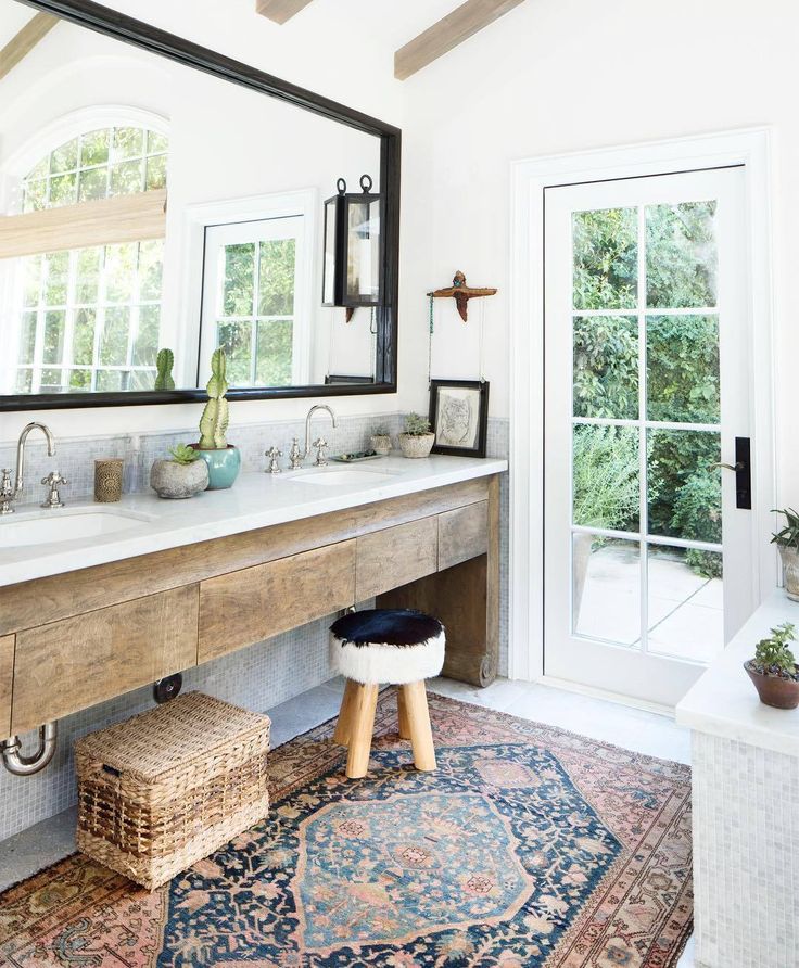 Boho Bathroom Rug|
Boho Style Bathroom
