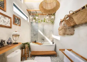 The Best Boho Bathroom Decor Ideas & Trends : Easy To Copy 22 Boho bathroom decor ideas