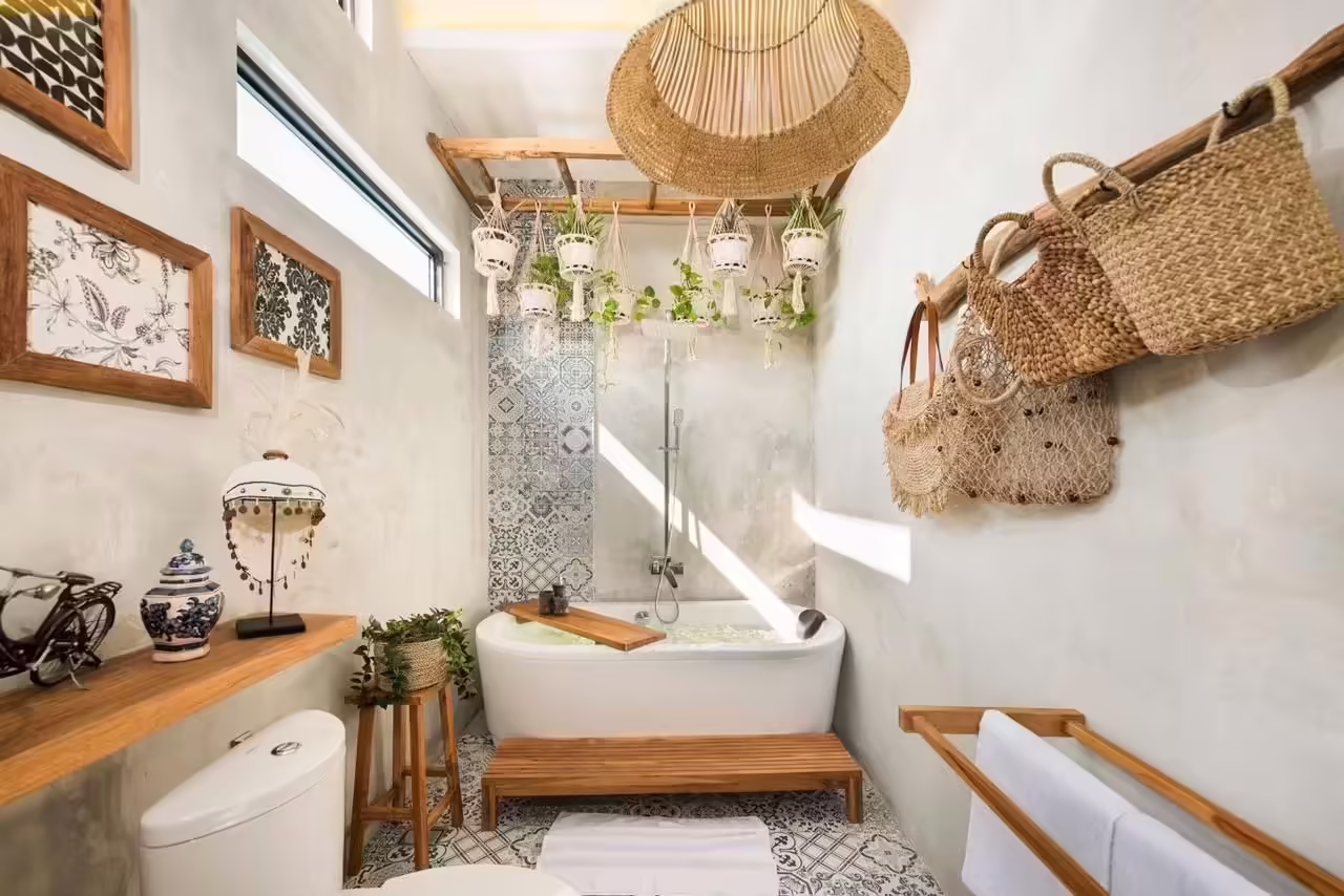 Boho bathroom decor ideas