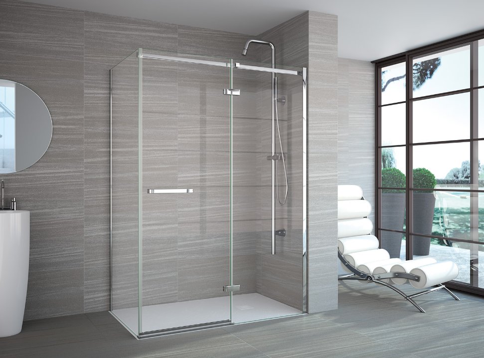 Frameless Hinged Shower Door