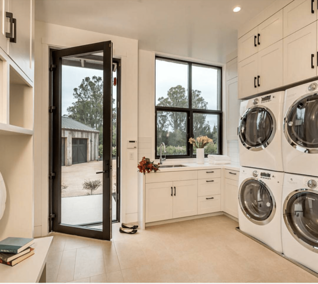 mudroom and laundry room combo