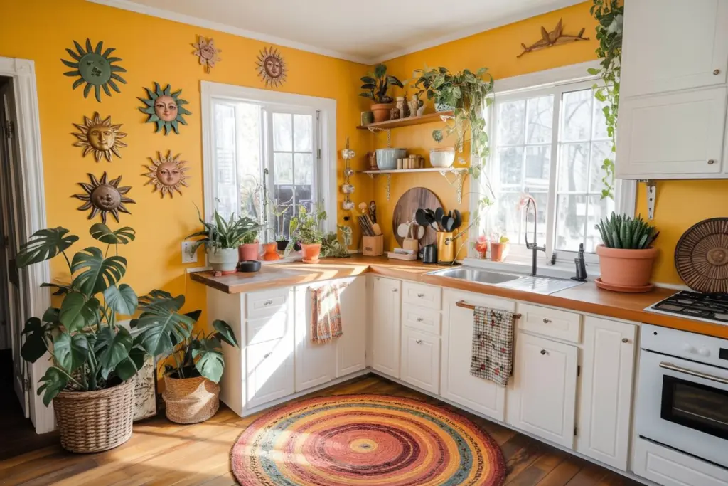 boho chic kitchens