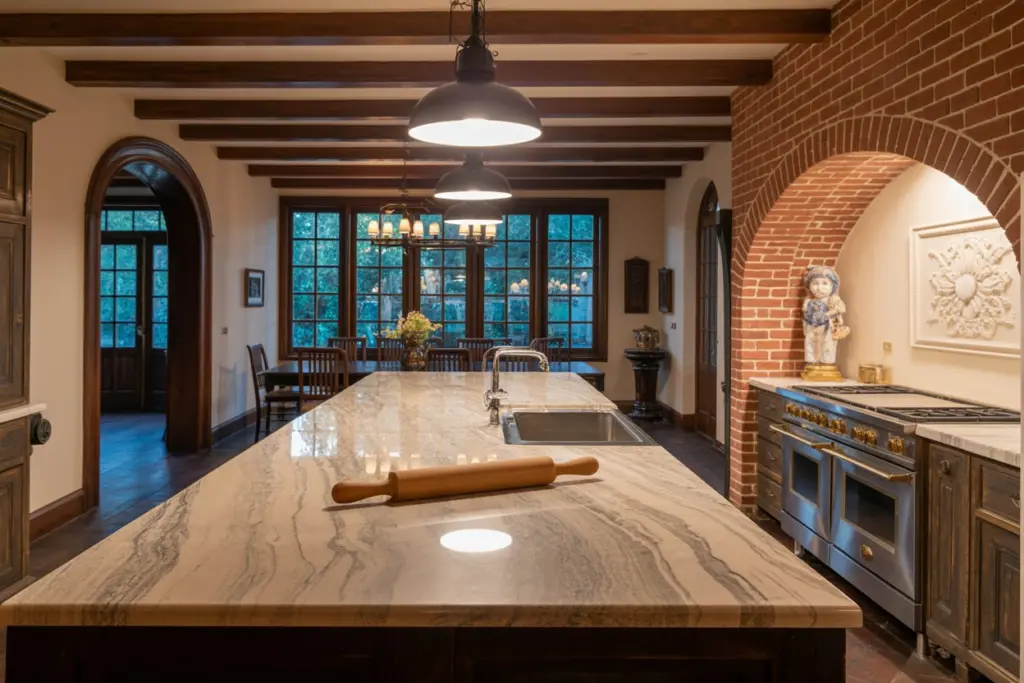 Colonial kitchen design| interior design traditional home