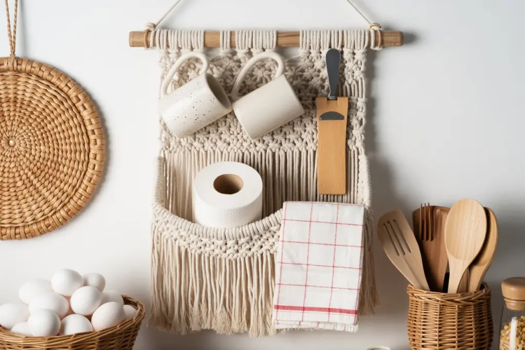  handmade macramé accents