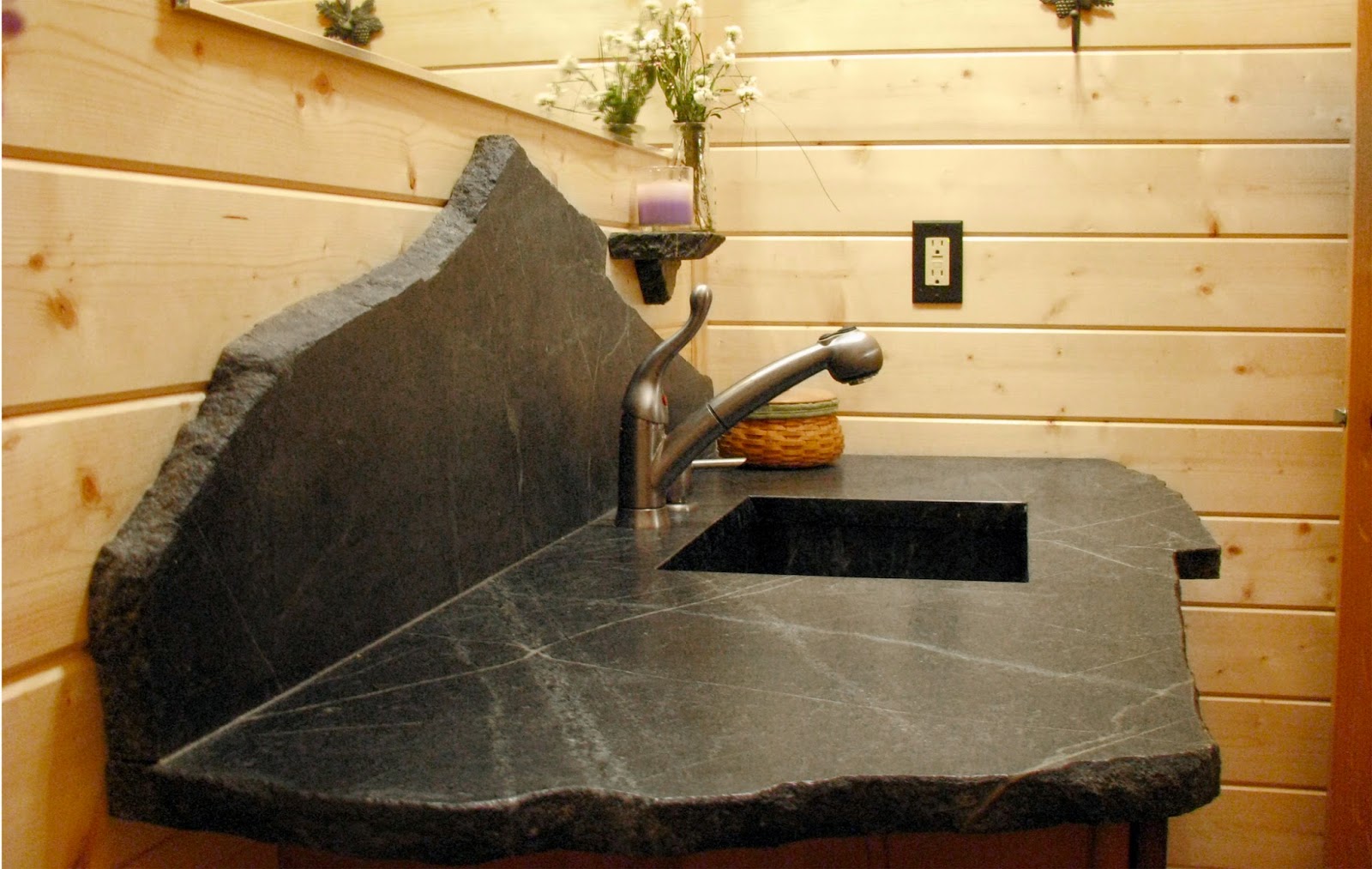 Soapstone countertop| bathroom countertop installation
