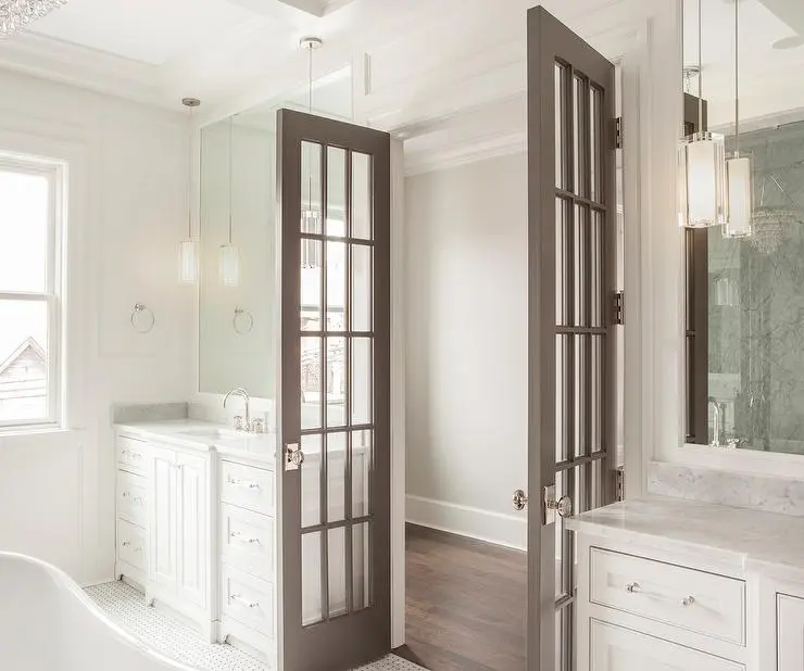 French Bathroom Doors| small bathroom remodel cost
