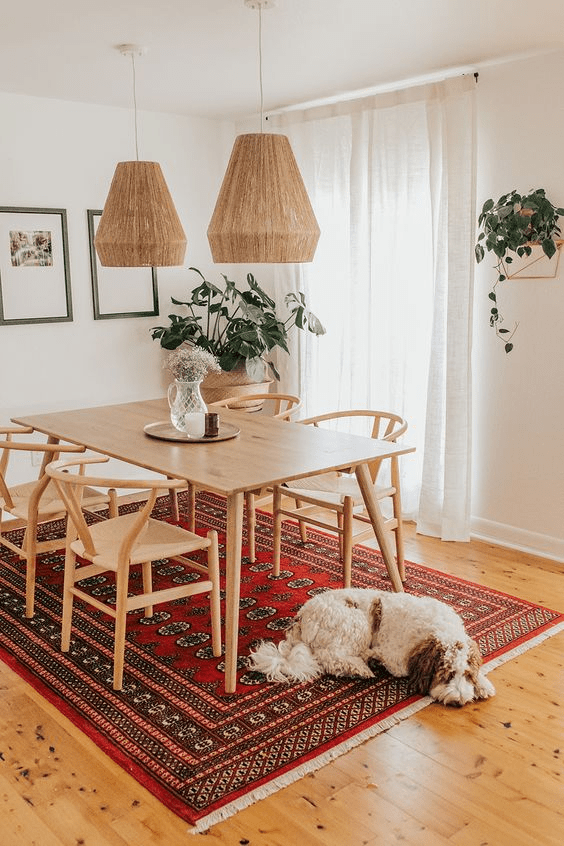 boho dining room set
