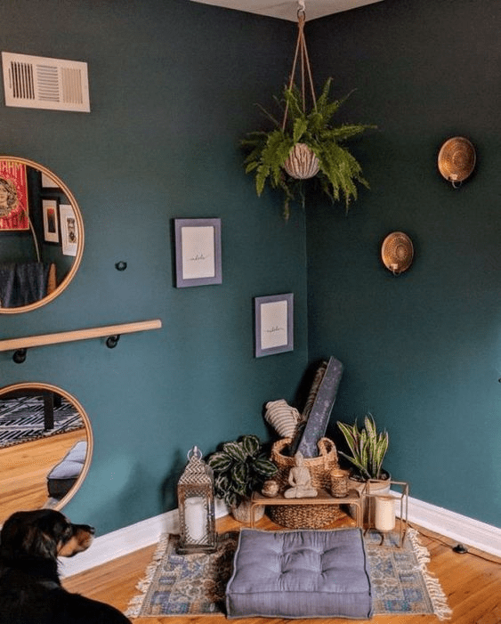 yoga space at home