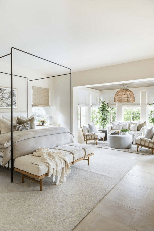 big bedroom ideas| bedroom with living room area
