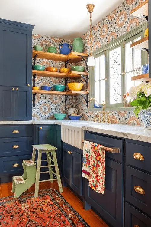21+ Amazing Bohemian Kitchens Ideas in 2024 8 boho kitchen | Moroccan tiles