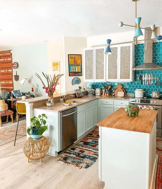 21+ Amazing Bohemian Kitchens Ideas in 2024 13 boho kitchen cabinets