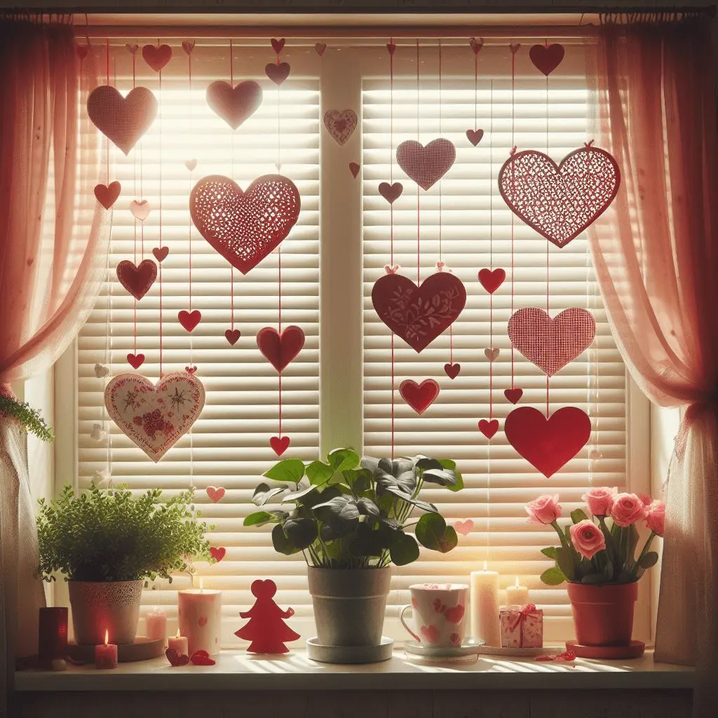 Paper Heart Garland |valentine wreath
