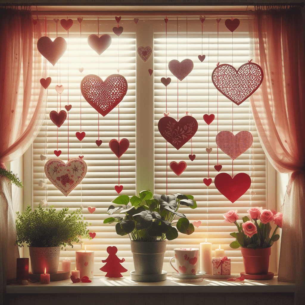 Paper Heart Garland |valentine wreath
