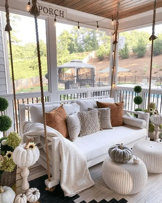 winter porch ideas

