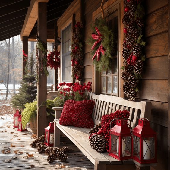 winter porch decor not christmas
