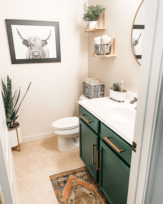 boho bathroom vanity
