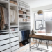 Closet and Office Combo: Smart Ways To Create Home Cloffice 16 Walk in Closet Workspace